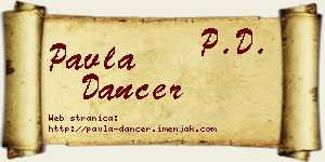 Pavla Dancer vizit kartica